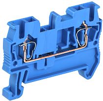 Клемма пружинная КПИ 2в-2.5 31А синяя  IEK