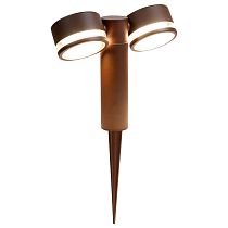 Садово-парковый светильник General GPF-2GX53-M-IP65 Коричневый с боковым рассеивателем Иллюмакс