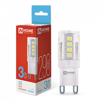 Лампа светодиодная LED-JCD 3Вт 230В G9 6500К 290Лм IN HOME Лампа светодиодная LED-JCD 3Вт 230В G9 6500К 290Лм IN HOME