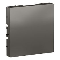 AtlasDesign Сталь Заглушка без суппорта для многопостовых рамок Systeme Electric (Schneider Electric)