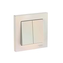 AtlasDesign Жемчуг Выключатель 2-кл., сх.5, 10АХ, в сборе, быстрозажим. клемм