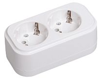 Колодка удлинителя двухместная К02 2P+PE 16А/250В CLASSIC  IEK