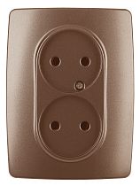 Розетка ЭРА 12 12-2107-14 16A 250В медь двойная