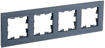 Рамка BRITE четырехместная РУ-4-2-Бр стекло маренго матовый  IEK