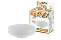 Лампа светодиодная GX53-15 Вт-230 В-4000 К-Э, h=26 мм, Народная TDM