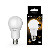 Лампа светодиодная Gauss A60 12Вт E27 1150lm 3000K