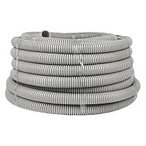 Труба гофр. ПВХ с протяжкой d32 мм (25 м) серая EKF-Plast Труба гофр. ПВХ с протяжкой d32 мм (25 м) серая EKF-Plast