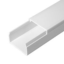 Кабель-канал белый двойной замок в п/э 40х25 (24 м/уп) Промрукав