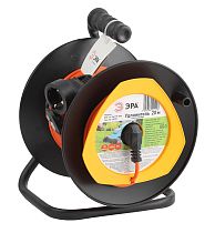 Удлинитель силовой ЭРА с заземлением на пластиковой катушке 1 розетка 20м ПВС 3х0.75, RPx-1e-3х0.75-