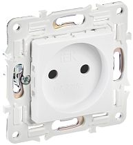SKANDY Розетка без заземления без защитных шторок 10А SK-R02W арктический белый  IEK