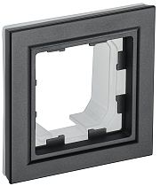 BRITE Рамка 1-местная IP44 РУ-1-БрЧ-44 черный  IEK