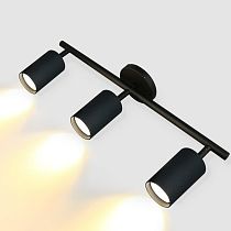 Спот на основании GWL-3GU10-M-IP20 Тройной Черный Направленный Башня