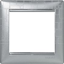 VALENA DIY Рамка 1-местная алюминий модерн