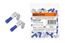 Разъем плоский изолированный ответвительный РпИо 2,5-7-0,8 синий (100 шт)  TDM