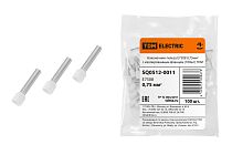 Наконечник-гильза Е7508 0,75мм2 с изолированным фланцем (100шт)  TDM