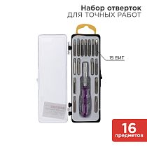 Набор отверток для точных работ 16 предметов REXANT Набор отверток для точных работ 16 предметов REXANT