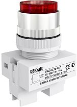 Лампа коммутаторная ALTE ?22 мм Цвет:КРАСНЫЙ неон 220В ЛK-22 DEKraft