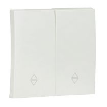 Валенсия лицевая панель выключателя 2-кл. проходного 10А жемчуг EKF PROxima