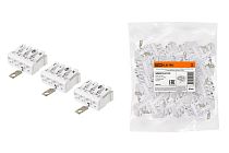 Клемма пружинная соединительная КСПз4-2L+N+PE, 16 A, с заземлением подвинт  TDM