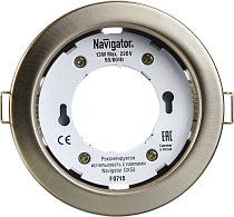 Светильник встраиваемый Navigator NGX-R1-004-GX53 сатин-хром Светильник встраиваемый Navigator NGX-R1-004-GX53 сатин-хром