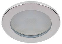 Светильник встраиваемый влагозащищенный ЭРА KL95 CH GX53 IP44 хром