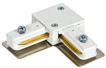 LIGHTING Соединитель L-образный внутренний для однофазного шинопровода белый  IEK