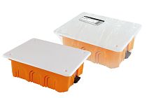 Коробка распаячная СП 120х92х45мм, крышка, пл. лапки, IP20, инд. штрихкод,  TDM