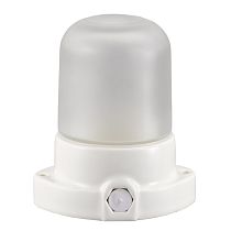 Светильник для сауны НПБ400 прямой керамика белый General GCF-SNC-60-E27-IP65-W