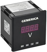Вольтметр цифровой щитовой однофазный DO RS-485 96х96мм LED GENERICA IEK