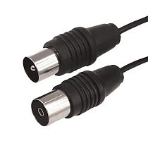 ВЧ-кабель, ТВ-гнездо - ТВ-штекер, длина 7 метров, черный REXANT