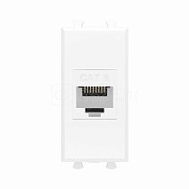 Розетка компьютерная 1мод. Avanti "Белое облако" RJ45 кат.6 без шторок модульная механизм  4400691 DKC