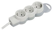 STANDARD Удлинитель У03 3 места 2P+PE 5м 3х1,5мм2 16А белый IEK