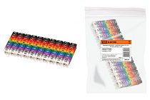 Маркеры наборные – комплект цифр («0»-«9») 0,5 мм2 (200 шт.)  TDM