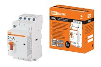 Контактор модульный с ручным управлением КМ63/4-25 4НО 230В АС  TDM