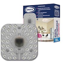 Модуль светодиодный для декоративных светильников ТМ IONICH 18 Вт 1440 Лм 230 В 6500 К 140х140 мм IP20