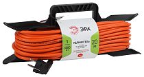 Удлинитель силовой ЭРА с заземлением IP20 на рамке 1 розетка 20м ПВС 3x1.5, UFx-1e-3x1.5-20m