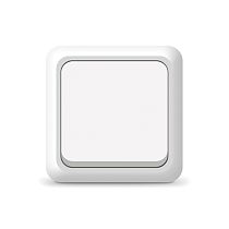 Выключатель одноклавишный Олимп, открытой установки, 10А, 220В, белый UNIVERSAL