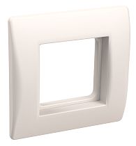 Рамка одноместная 2модуля с суппортом для коробок КМКУ белый  IEK