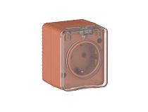 AtlasDesign PROFI IP54 О/У РОЗЕТКА с заземлением со шторками 16А 250В, ТЕРРАКОТОВЫЙ Systeme Electric (Schneider Electric)