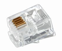 Разъем телефонный UTP RJ-14(6P4C), CAT 3 REXANT Разъем телефонный UTP RJ-14(6P4C), CAT 3 REXANT