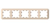 AtlasDesign Antique Рамка 5-постовая, универсальная, Песочный Systeme Electric (Schneider Electric)