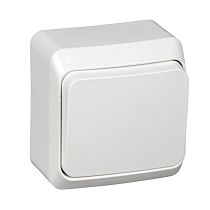 ЭТЮД открытая установка Белый Выключатель 1 клавишный Systeme Electric (Schneider Electric)