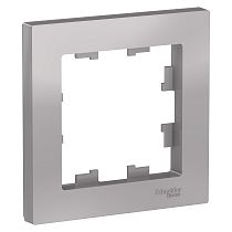 AtlasDesign Алюминий Рамка 1 постовая Systeme Electric (Schneider Electric)
