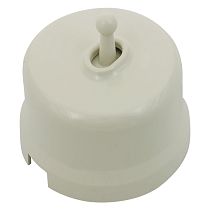 Выключатель/переключатель тумблерный, проходной, одинарный, пластик, шалфей JANTERA