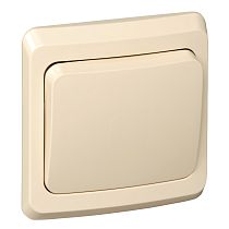 ЭТЮД скрытая установка Кремовый Выключатель кнопочный 1 клавишный Systeme Electric (Schneider Electric)