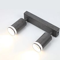 Спот на основании GWL-2GU10-M-IP20 Двойной Бетон С боковым рассеивателем Башня