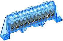 TEKFOR Шина N "ноль" в комбинированном DIN-изоляторе "Стойка" 8х12-11-С IEK