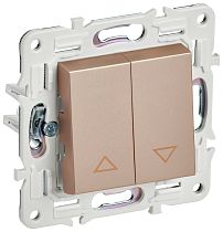 SKANDY Выключатель жалюзи 10А SK-V12Sa песочный IEK