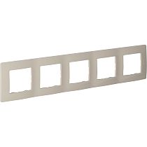 ETIKA Рамка 5-местная слоновая кость