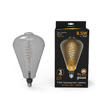 Лампа светодиодная Gauss Filament ST164 E27 8,5Вт Gray 165lm 1800K